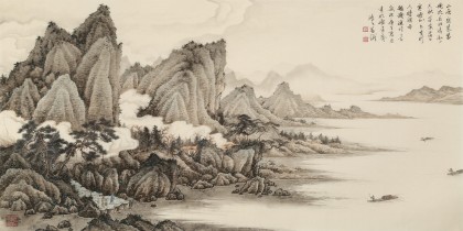 吳顯剛 《山色空蒙翠欲流》 貴州七星關(guān)美協(xié)主席