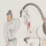 曹建濤 四尺斗方《神駿圖》 獨(dú)具特色水墨人物畫(huà)家（詢(xún)價(jià)）