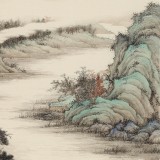 吳顯剛 四尺斗方《秋江放棹》 貴州七星關(guān)美協(xié)主席