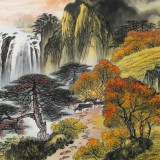 【已售】楊銘昌 小六尺《流水生財(cái)》 安徽山水畫研究協(xié)會理事