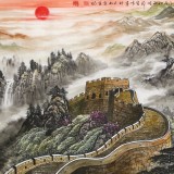 可定制 李碧峰 小六尺《長(zhǎng)城萬(wàn)里圖》 中國(guó)書(shū)畫(huà)家協(xié)會(huì)理事