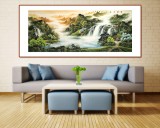 【已售】楊銘昌 小八尺《源遠(yuǎn)流長(zhǎng)》 安徽山水畫研究協(xié)會(huì)理事