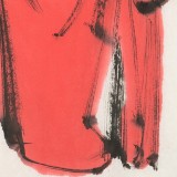 【已售】連紅武 四尺三開《鎮(zhèn)宅圖》 徐悲鴻畫院華北分院副院長