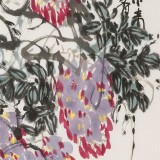 崔春剛 四尺三開《紫氣東來》 青年才俊 中國當代書畫研究院理事