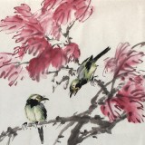 四川美協(xié)會(huì)員西蜀山人四尺斗方《秋韻》