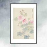 張瑰麗 四尺三開工筆《榮華圖》 湖南省美術(shù)家協(xié)會會員