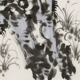 崔春剛 四尺三開《花開富貴》 青年才俊 中國(guó)當(dāng)代書畫研究院理事