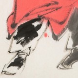 【已售】連紅武 四尺三開《鎮(zhèn)宅圖》 徐悲鴻畫院華北分院副院長