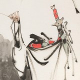 連紅武 四尺《鐘馗圖》 徐悲鴻畫院華北分院副院長(zhǎng)