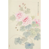 張瑰麗 四尺三開(kāi)工筆《榮華圖》 湖南省美術(shù)家協(xié)會(huì)會(huì)員