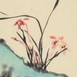 楊勁松 四尺三開《幽谷清芳》 貴州省美術(shù)家協(xié)會(huì)會(huì)員