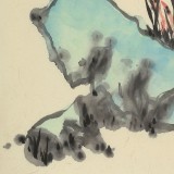 楊勁松 四尺三開《幽谷清芳》 貴州省美術(shù)家協(xié)會(huì)會(huì)員