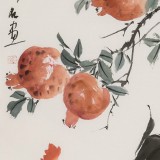 【已售】陳薪名 三尺《大吉圖》中美協(xié)會員 第六屆全國花鳥畫展金獎獲得者