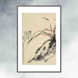 楊勁松 四尺三開《蘭香》 貴州省美術(shù)家協(xié)會會員