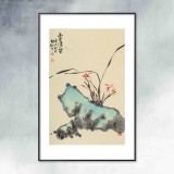 楊勁松 四尺三開《幽谷清芳》 貴州省美術(shù)家協(xié)會(huì)會(huì)員