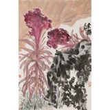 崔春剛 四尺三開《秋趣》 青年才俊 中國當代書畫研究院理事