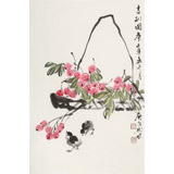 【已售】庾超然 四尺三開《吉利圖》 黃鶴樓書畫院院長