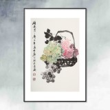 庾超然 四尺三開《碩果圖》 黃鶴樓書畫院院長(zhǎng)