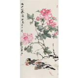 【已售】陳薪名 三尺《滿地紅影蘸秋光》中美協(xié)會(huì)員 第六屆全國花鳥畫展金獎(jiǎng)獲得者