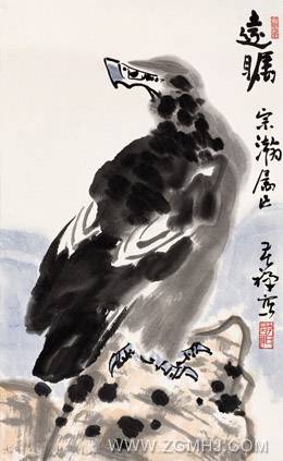 李苦禪雄鷹圖